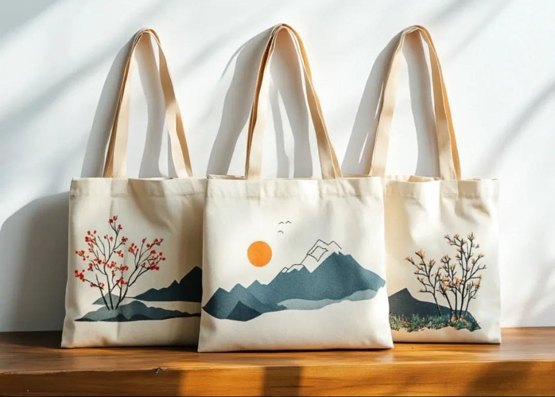 hand painted bags