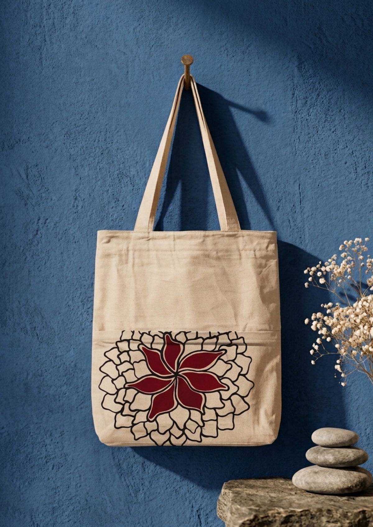 CANVAS HANDPAINTED BAG