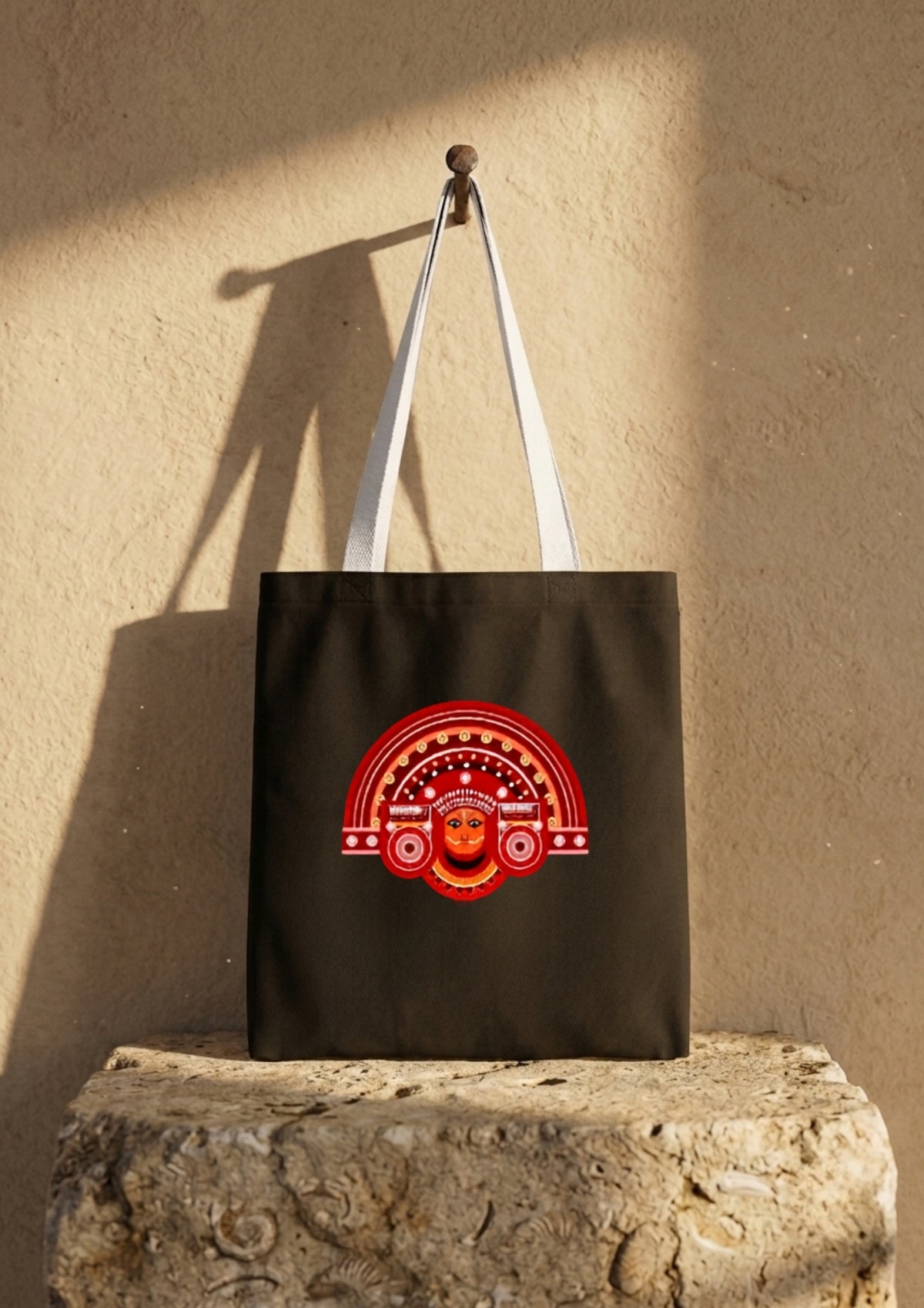 CANVAS TOTE BAG WITH WELCRO